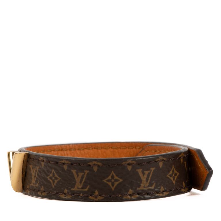 Louis Vuitton Essential V Bracelet Monogram Canvas Brown 1776342