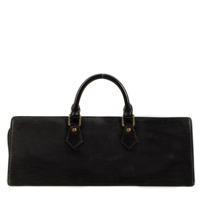 Louis Vuitton Black Leather Sac Triangle PM Bag Louis Vuitton