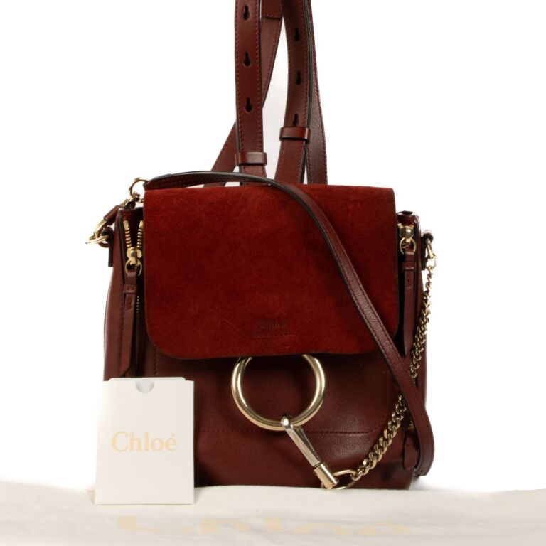 Chloé Faye leather crossbody bag - Gem
