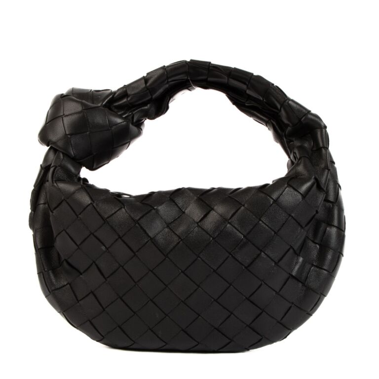 Bottega Veneta Black Mini Jodie bag Labellov Buy and Sell Authentic Luxury