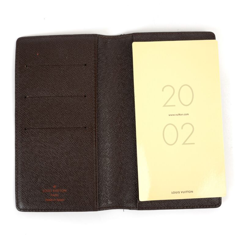 Louis Vuitton Black Damier Infini Leather Pocket Agenda Cover 5lva11617  Wallet, Louis Vuitton