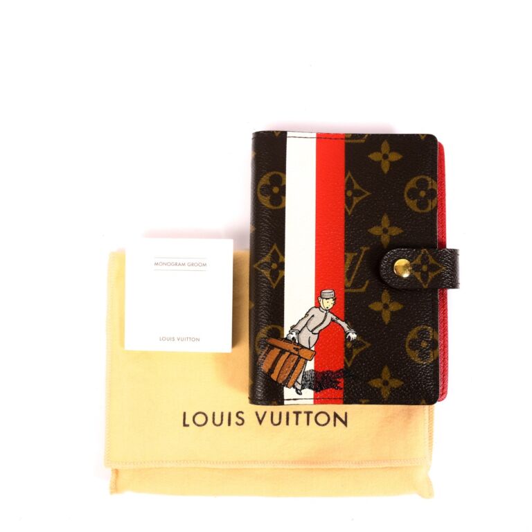 Louis Vuitton Monogram Groom Small Ring Agenda Cover ○ Labellov