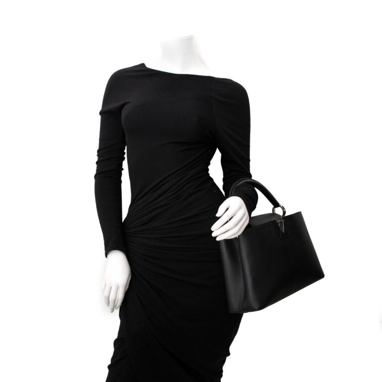 Louis Vuitton Capucines PM Taurillon Black ○ Labellov ○ Buy and