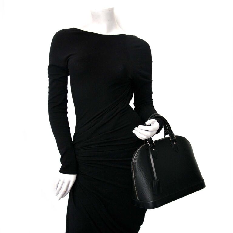 Louis Vuitton Black Alma PM Epi Leather Bag ○ Labellov ○ Buy and