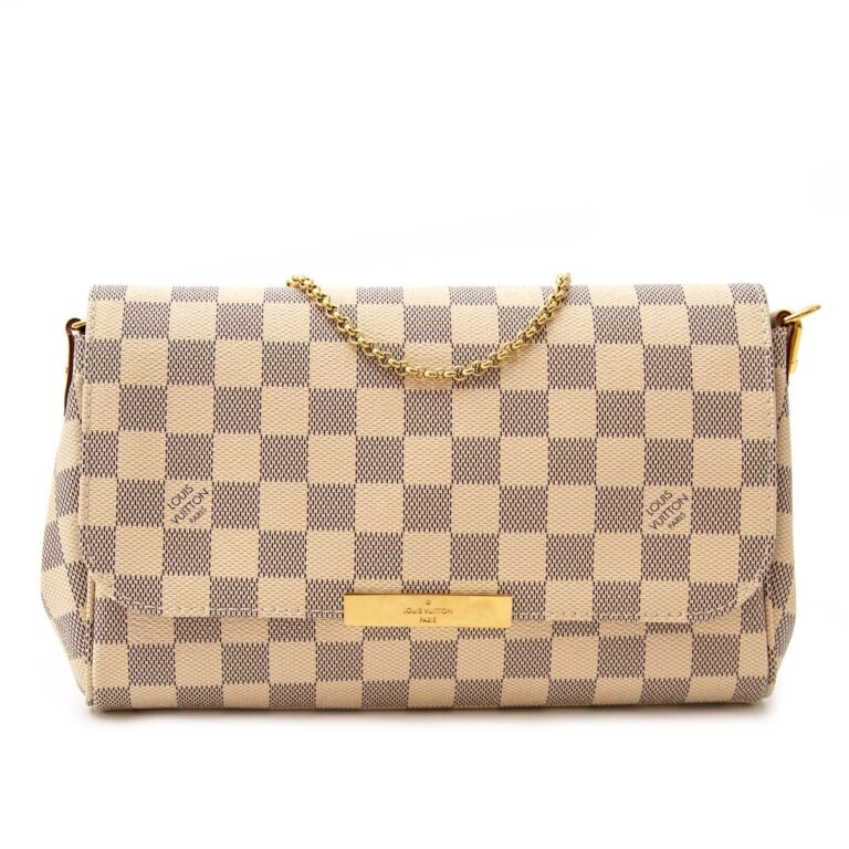 ❤ Louis Vuitton Favorite MM Damier Azur Crossbody Clutch Shoulder Bag Auth  LV - Organic Olivia