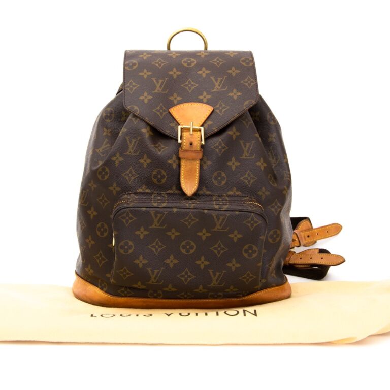 Montsouris backpack Louis Vuitton Brown in Cotton  32758204