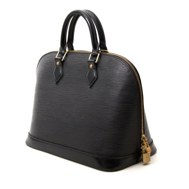 Louis Vuitton Black Alma PM Epi Leather Bag ○ Labellov ○ Buy and