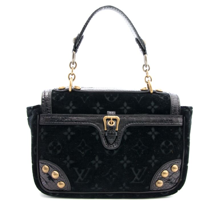 Velvet handbag Lewis Leathers Black in Velvet - 20467399