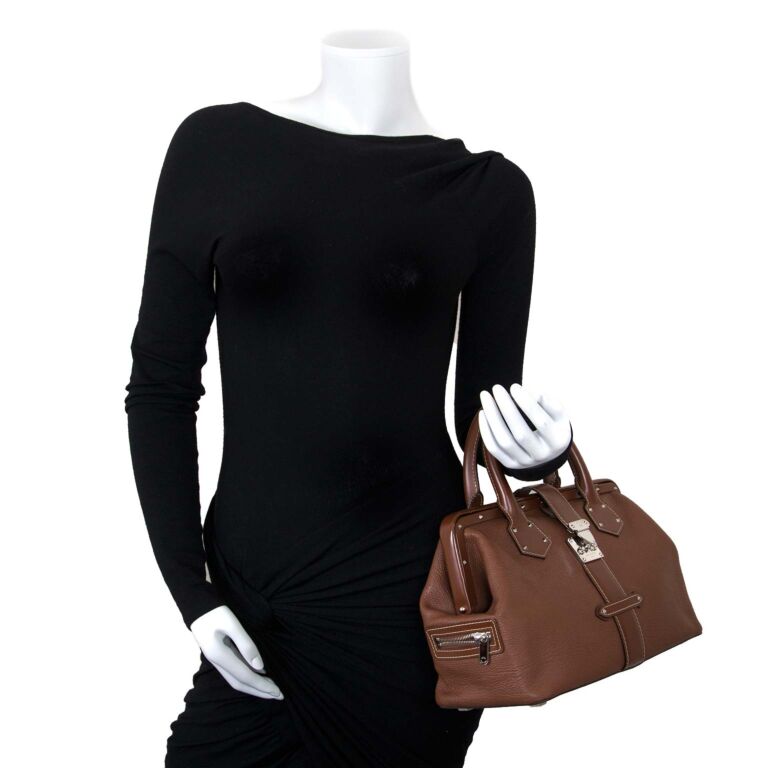 Authentic Louis Vuitton Suhali L'Ingenieux PM Black Leather DR Satchel  Handbag