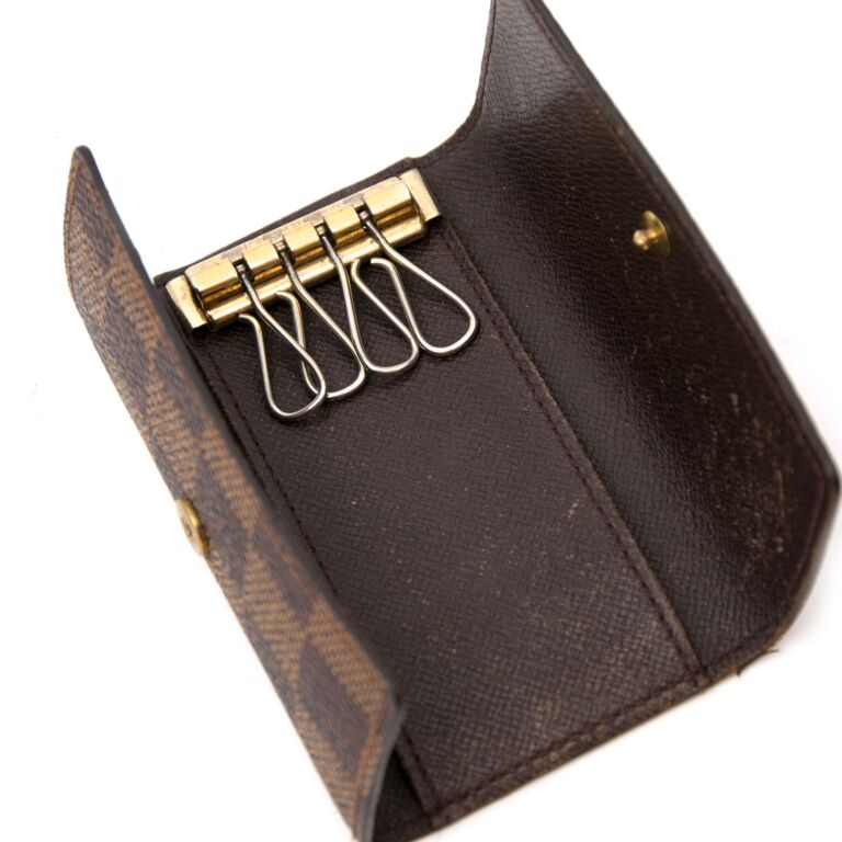 Louis Vuitton Blue Monogram Damier Denim Round Key Holder and Bag