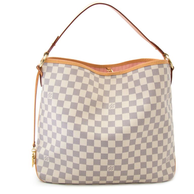 Louis Vuitton Delightful MM Damier Azur – Luxi Bags