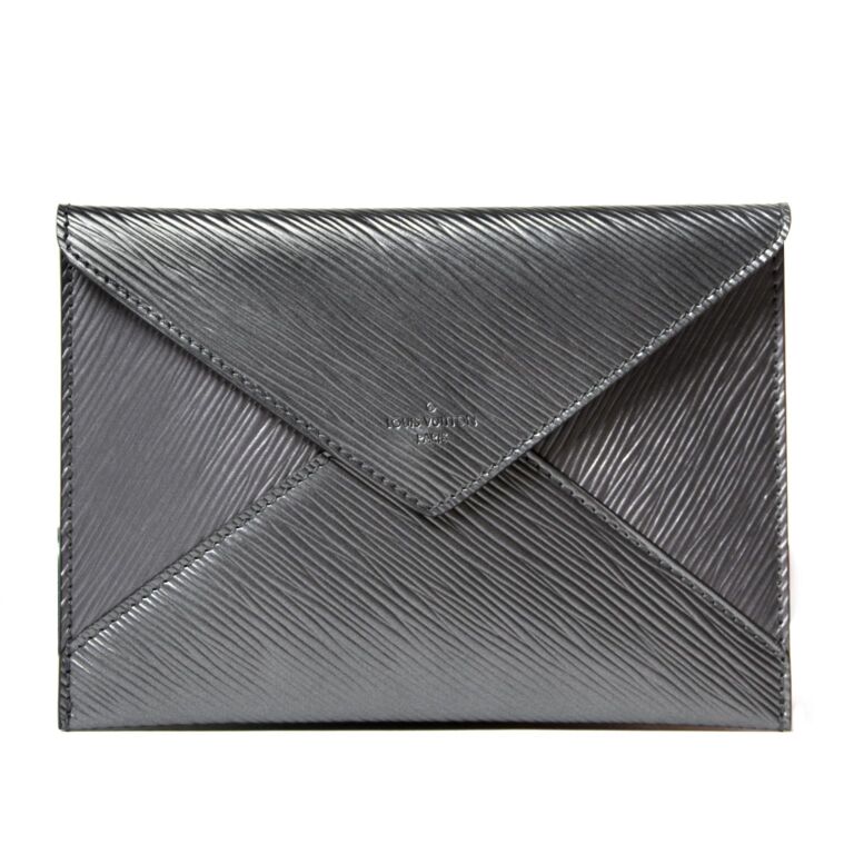 Louis Vuitton Silver Epi Leather Envelope Pochette ○ Labellov ○ Buy and  Sell Authentic Luxury