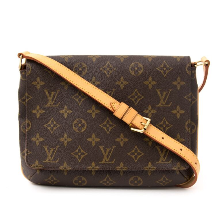 Louis Vuitton Brown Canvas Monogram Musette Tango Short Strap Shoulder Bag Louis  Vuitton