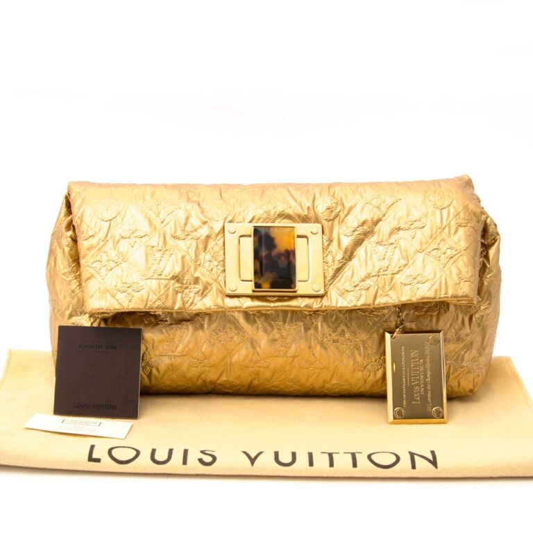Louis Vuitton Beige Monogram Leather Limited Edition Altair Clutch