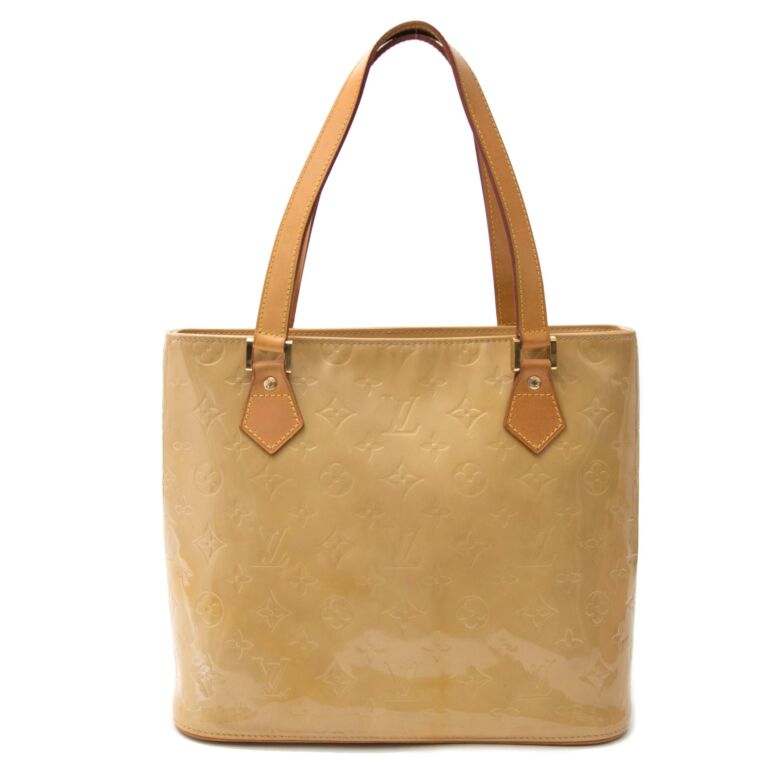 Louis Vuitton Beige Monogram Vernis Houston Bag ○ Labellov ○ Buy and Sell  Authentic Luxury