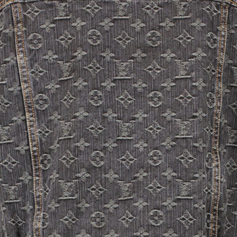 Louis Vuitton Monogram Denim Tailored Jacket Size XS O0290