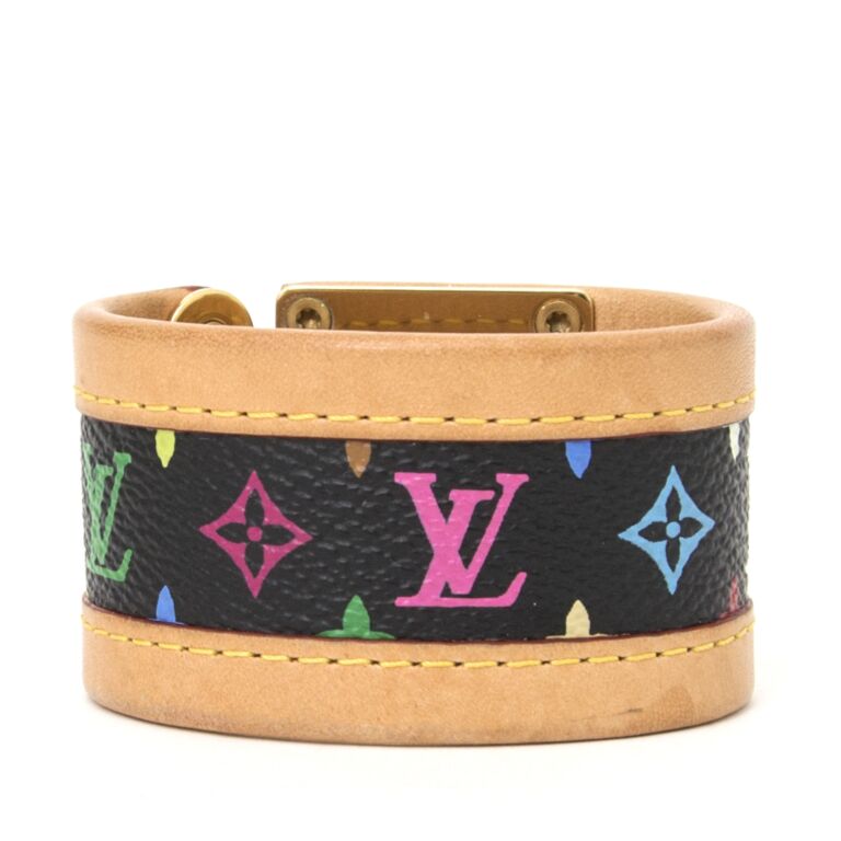 Louis Vuitton Monogram vuitton murakami bracelet Black Pink Blue Golden  Cloth ref.116954 - Joli Closet