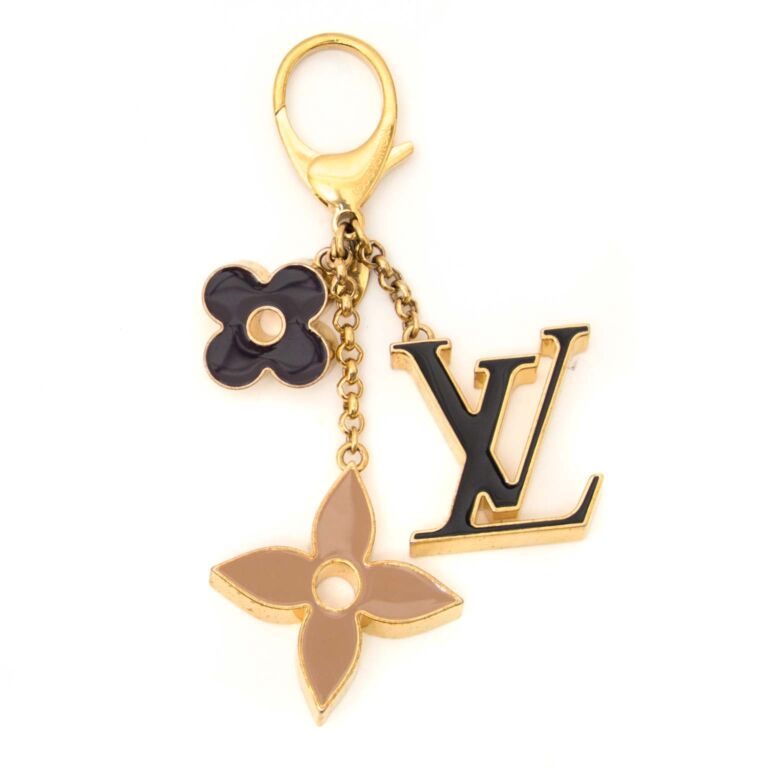 Louis Vuitton Louis Vuitton Fleur de Monogram Gold Tone Key Chain