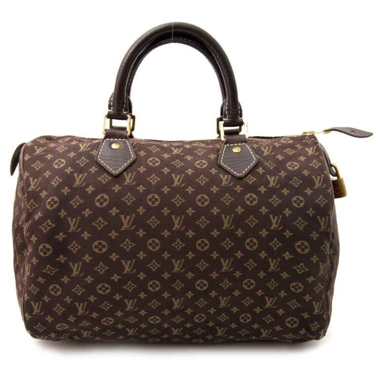 Speedy handbag Louis Vuitton Beige in Denim - Jeans - 24373154