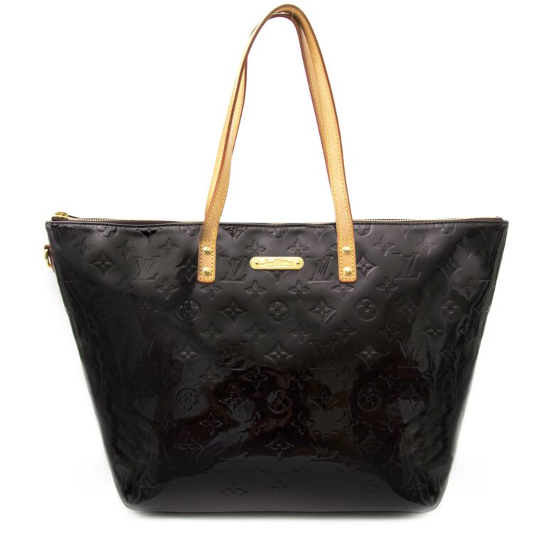 Shop for Louis Vuitton Amarante Vernis Leather Bellevue GM Bag