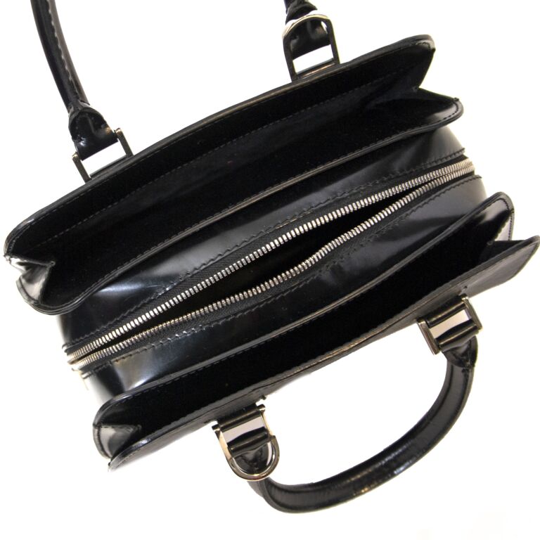 LOUIS VUITTON Epi Sablon Hand Bag Black M52042 LV Vintage 