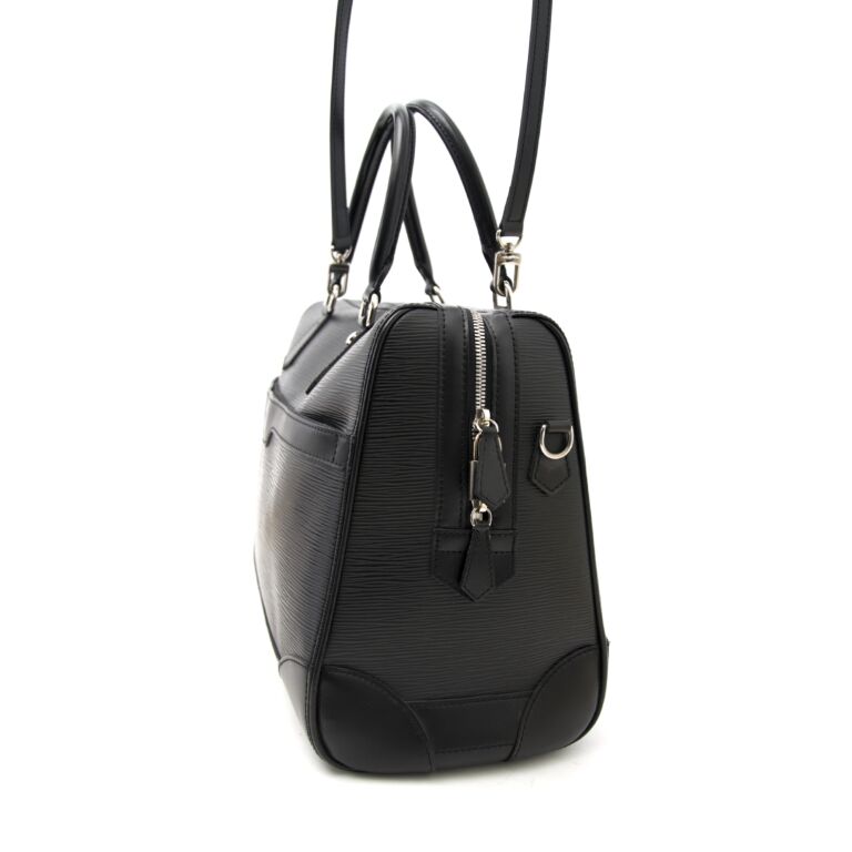 Louis Vuitton Black Epi Leather Bassano MM Briefcase Bag - Yoogi's Closet