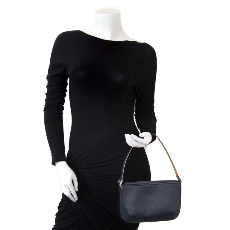 Louis Vuitton Black Monogram Mat Fowler Bag - Yoogi's Closet