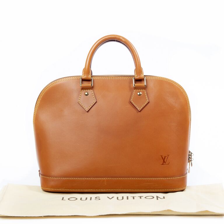 Louis Vuitton Limited Edition Natural Vachetta Alma PM Bag