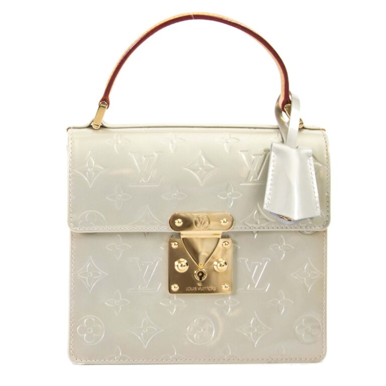 Louis Vuitton Champagne Vernis Spring Street Top Handle Bag