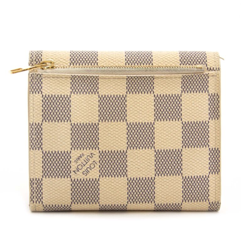 Louis Vuitton Damier Azur Elise Wallet ○ Labellov ○ Buy and Sell