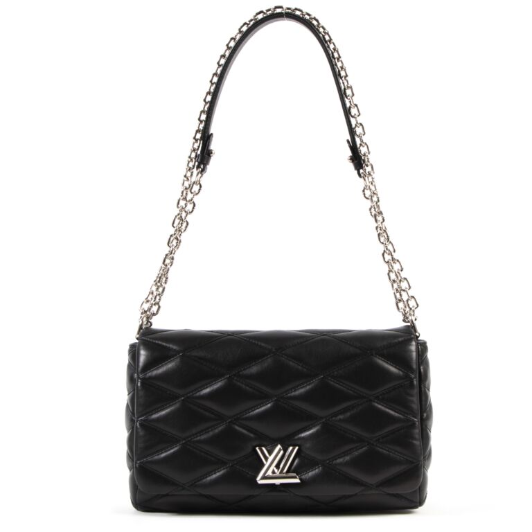 Louis Vuitton GO 14 MM Twist Shoulder Bag Black