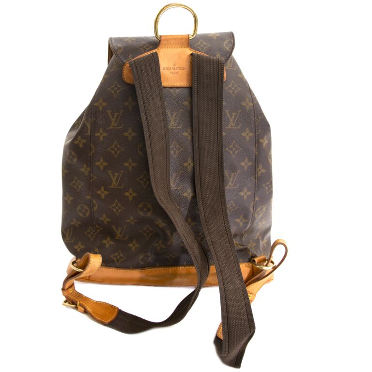 Louis+Vuitton+Montsouris+Backpack+GM+Brown+Canvas for sale online