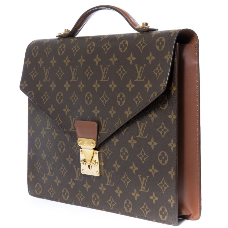 Louis Vuitton Monogram Rivoli Briefcase Business Bag ○ Labellov