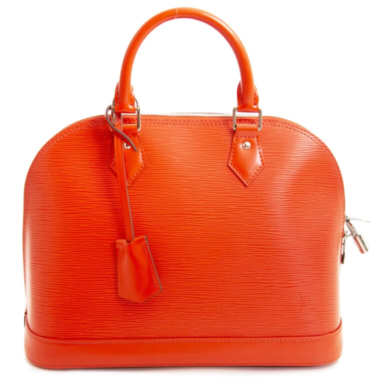 Louis Vuitton - Authenticated Alma BB Handbag - Leather Orange For Woman, Very Good condition