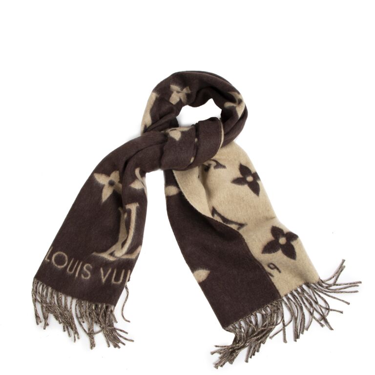 Louis Vuitton® Game On Scarf Brown. Size  Louis vuitton scarf, Designer  scarves, Scarf shawl