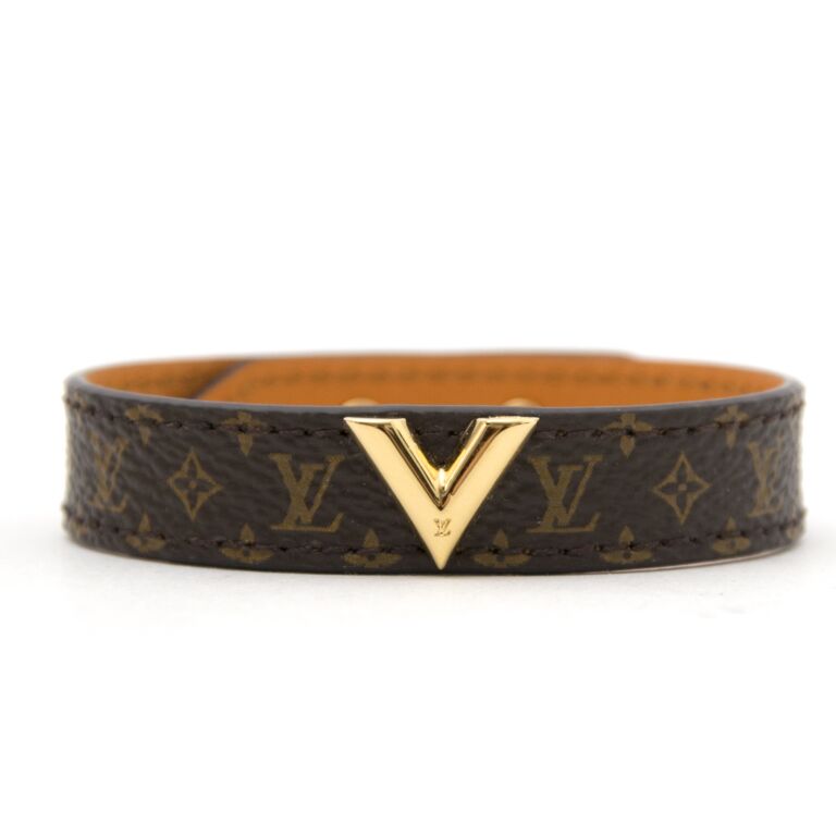 Louis Vuitton Essential V Lacquer Gold Tone Bracelet Louis Vuitton | The  Luxury Closet