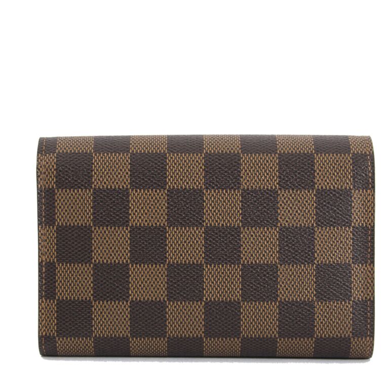 Louis Vuitton Compact Zipper Damier Wallet Brown  Small Leather Goods   Second Chance  Preloved Designer Bags