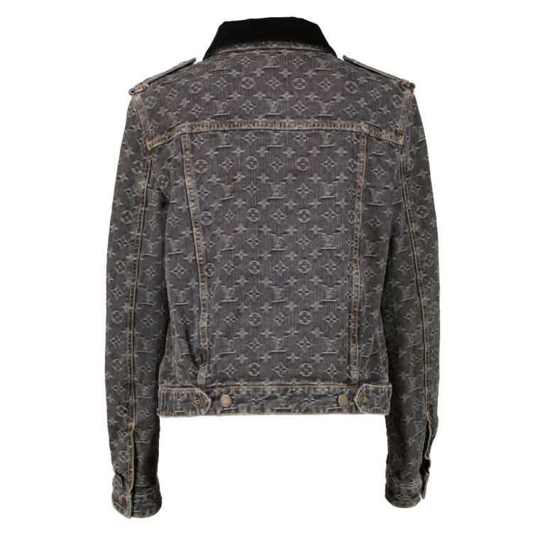 Louis Vuitton Marc Jacobs Denim Monogram Jacket (Size 36) at 1stDibs