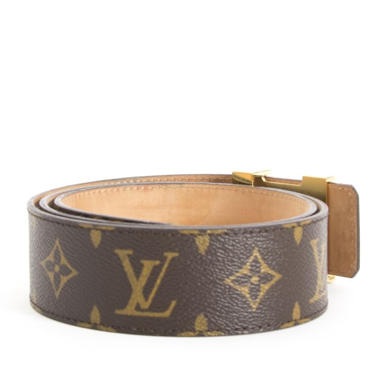 Louis Vuitton Womens Initials Belt Monogram / Gold 80-32 – Luxe