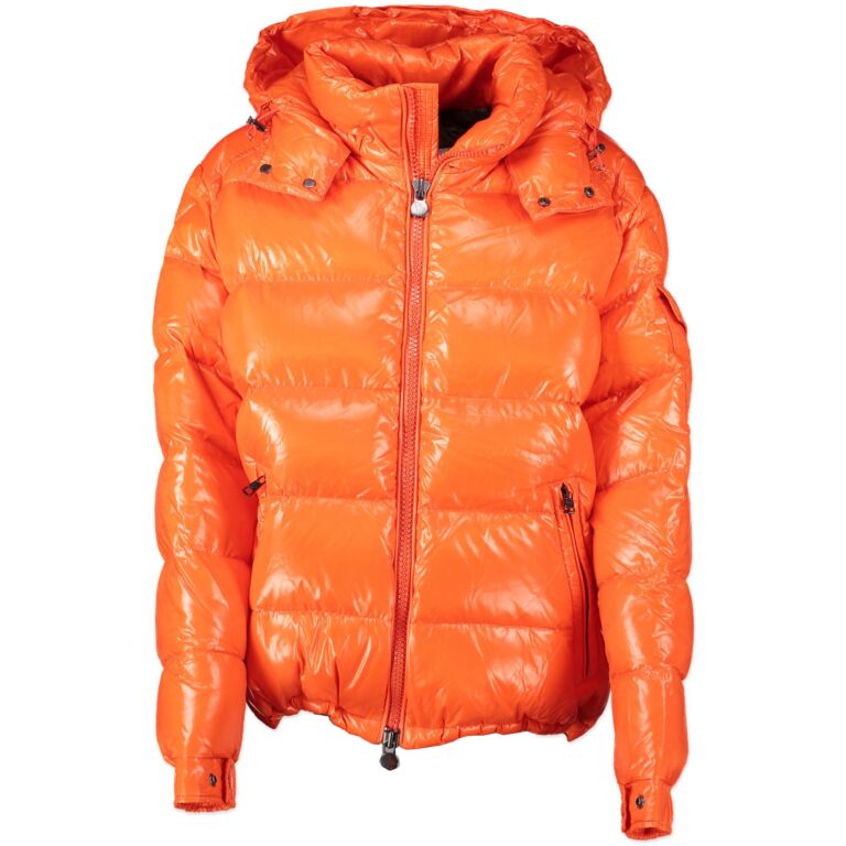 Moncler Orange Puffer Jacket - Size 2 Labellov Buy and Sell Authentic ...