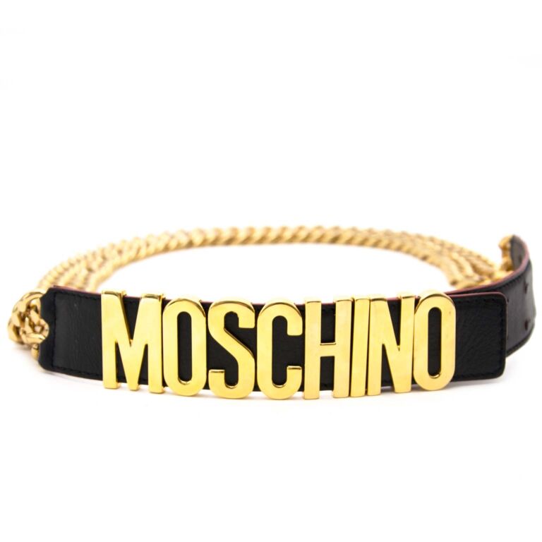 Moschino Gold Toned Chain Belt Labellov Buy and Sell Authentic Luxury