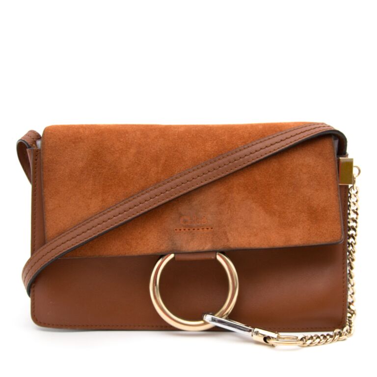 Chloé Small Faye Leather Suede Shoulder Bag Labellov Buy and Sell ...