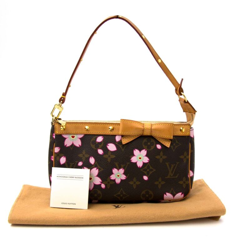 Louis Vuitton Limited Edition Monogram Cherry Blossom Pochette ○ Labellov ○  Buy and Sell Authentic Luxury