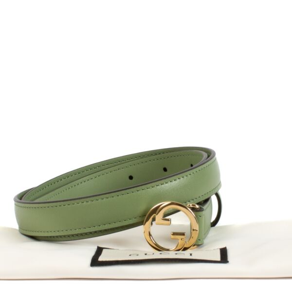 Gucci Green Belt - Size 85