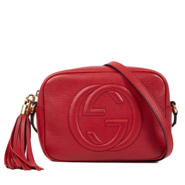 Gucci Python Soho Interlocking G Logo Wallet - Red Wallets