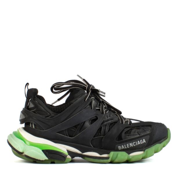 Balenciaga Black Track Glow in the Dark Sneakers - size 37