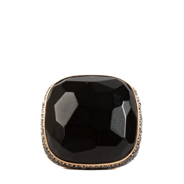 shop 100% authentic second hand Pomellato Jet/Black Diamonds/Yellow Gold Victoria Ring on Labellov.com