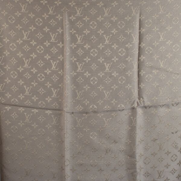 Louis Vuitton Taupe Monogram Shawl