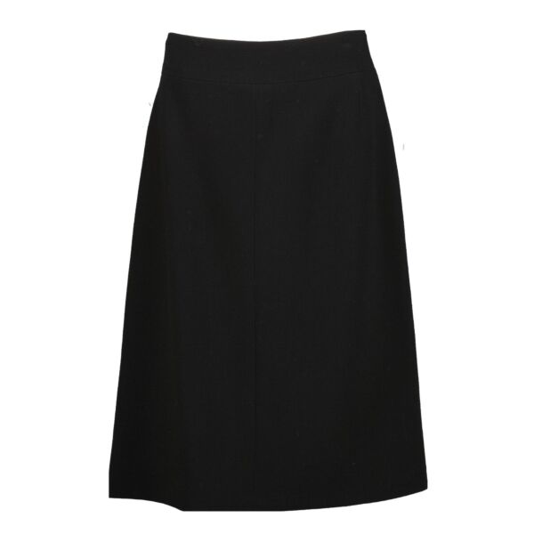 Shop 100% authentic Chanel Black Wool Skirt at Labellov.com.