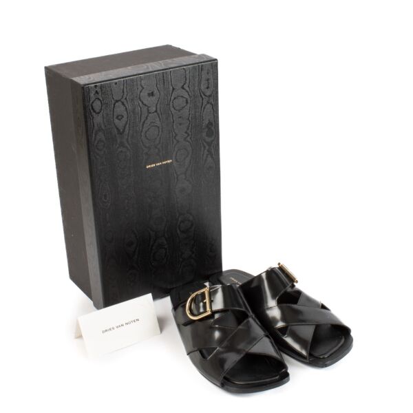 Dries Van Noten Black Sandals - Size 41